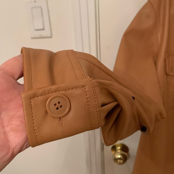 Faux Leather button down Jacket - Picture 4 of 4